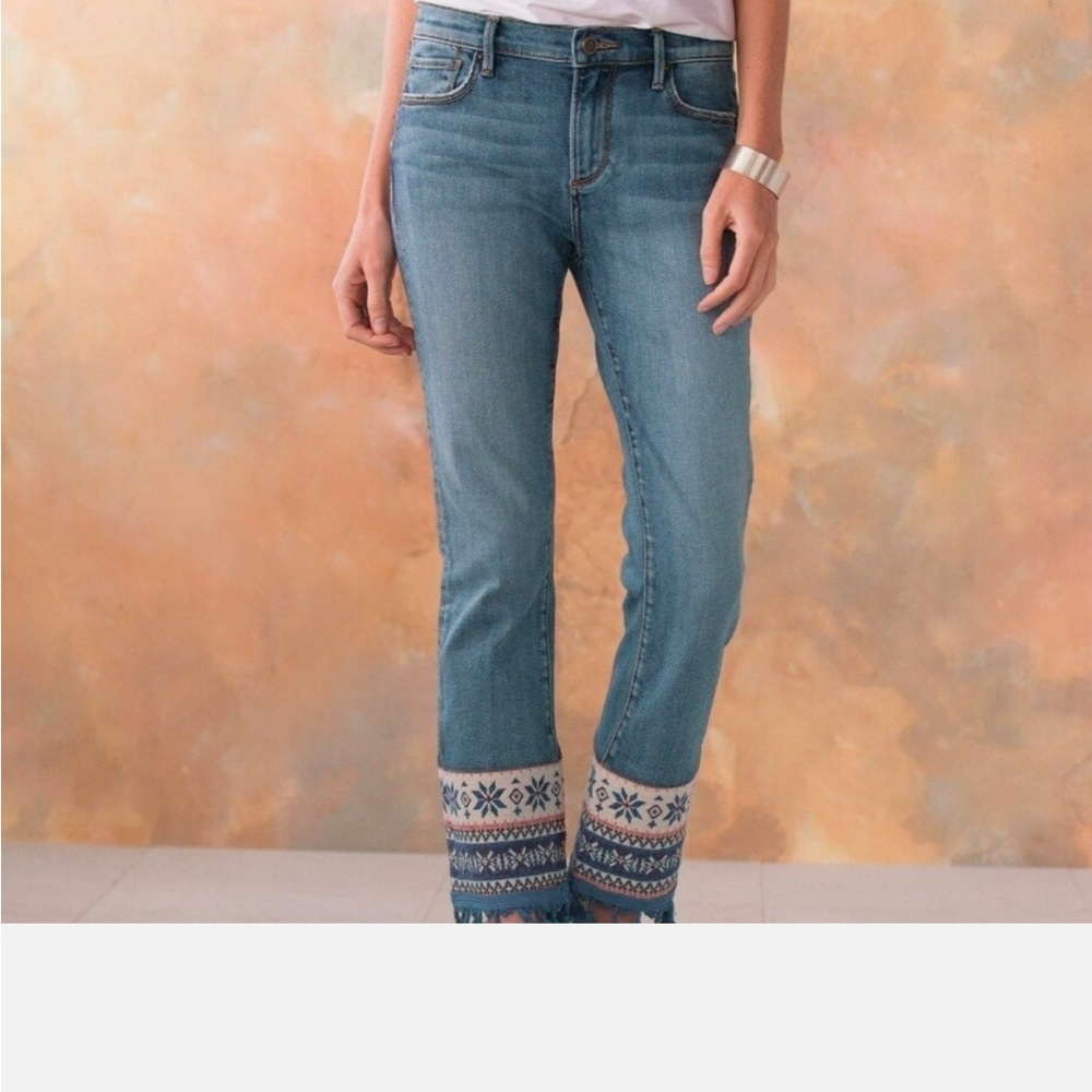 Driftwood Scandia Colette Women's Blue Embroidered Jeans